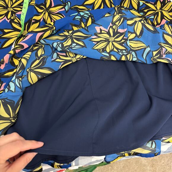 Wayward Fancies Eshakti 3X Floral Party Dress Pockets Sheath Cocktail Garden - Picture 7 of 10